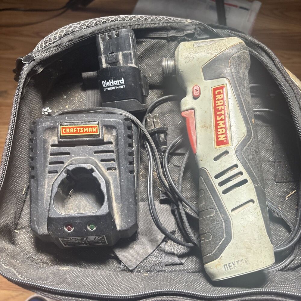 Craftsman Nextec 12V Right Angle Impact Driver Battery/Charger/Bag Included Used